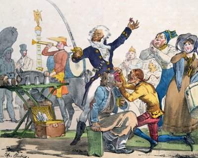 "وجع الأسنان" ، كاريكاتير من "ألبوم Comique de Pathologie" ، 1823 بواسطة تشارلز أوبري